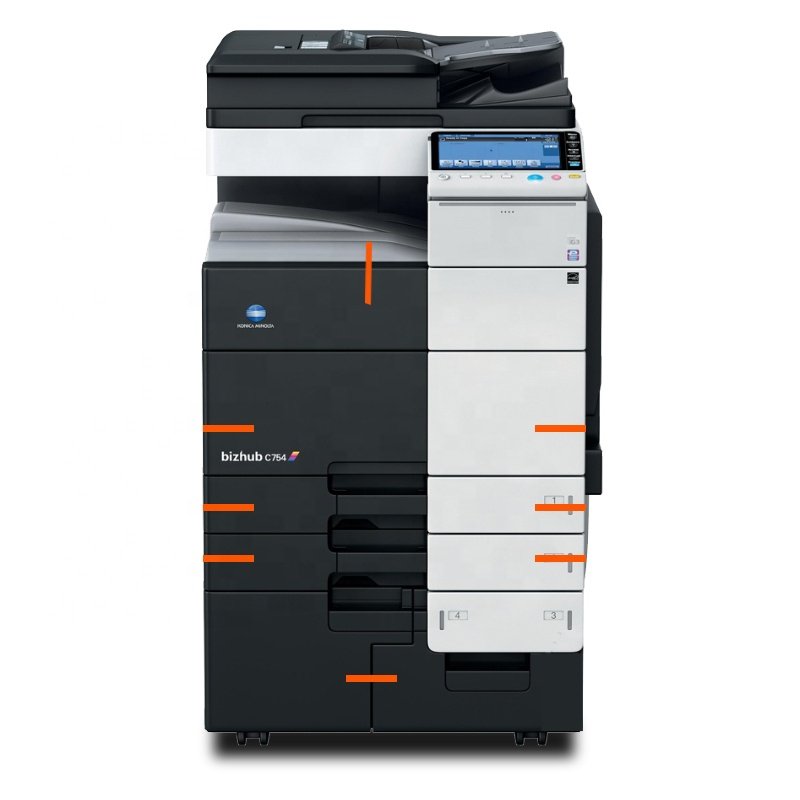 Konica Minolta C754 C654e Remanufactured Copier A3 High Speed Laser Color Printer Photocopier Scanner All-in-One
