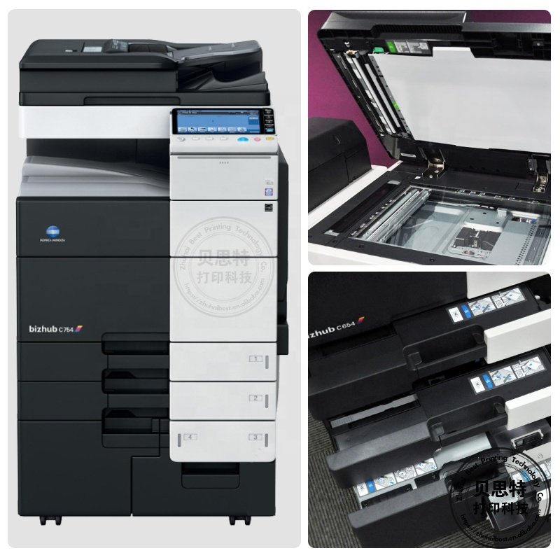 Konica Minolta C754 C654e Remanufactured Copier A3 High Speed Laser Color Printer Photocopier Scanner All-in-One