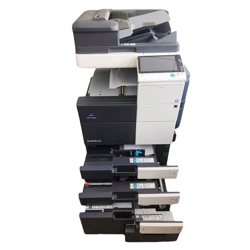 Digital Compound Printer Konica Minolta 808 Second Hand Multi-Functional Printer Used Copier Machine Monochrome Office Equipment
