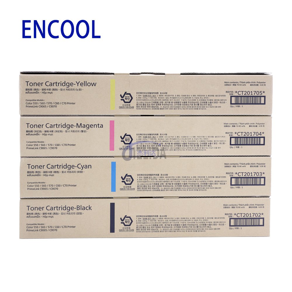 CT201702/03/04/05 Asia version Original toner for Fuji Xerox Color 550 560 570 C70 C9065 C9070 C60