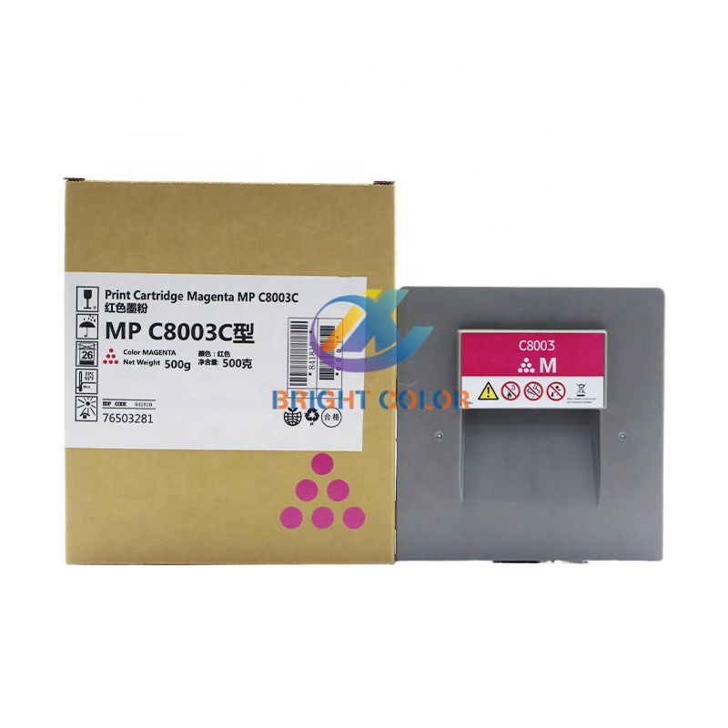 MPC8003 Color Toner Cartridge Manufacturers for RICOH MPC6503 MPC8003 IMC6500 IMC8000 Copier Parts