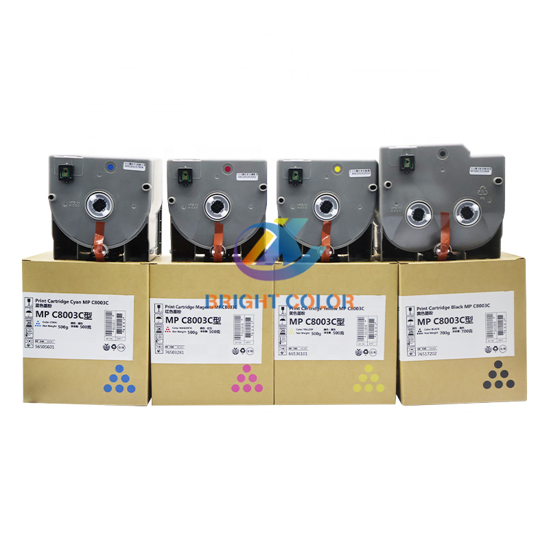 MPC8003 Color Toner Cartridge Manufacturers for RICOH MPC6503 MPC8003 IMC6500 IMC8000 Copier Parts