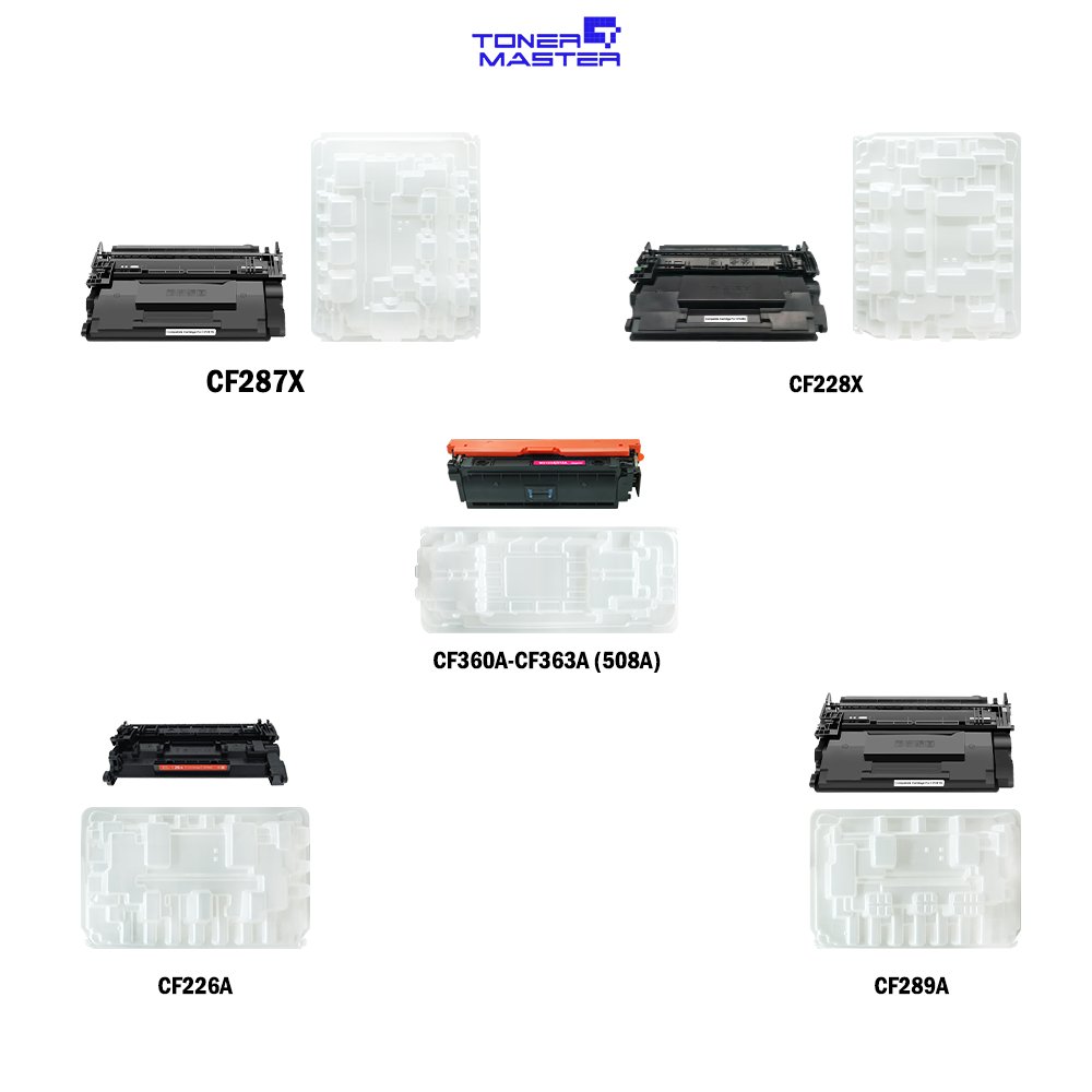 Customized OEM PET Empty Toner Cartridge Packaging Box For HP Toner Cartridge