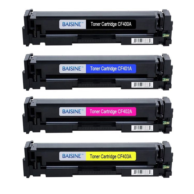 Hot Sale Baisine Compatible Toner Cartridge CF400A CF401A CF402A CF403A Toner Cartridge Compatible for HP LaserJet Printer