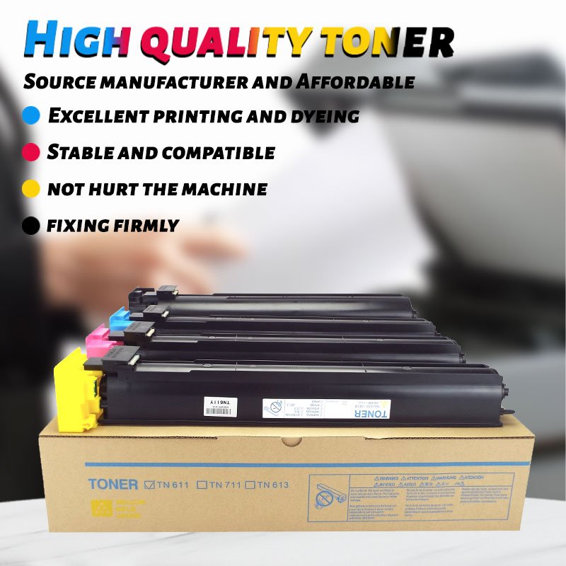 Compatible Bizhub C451 550 650 for Konica Minolta TN611 printer toner cartridge
