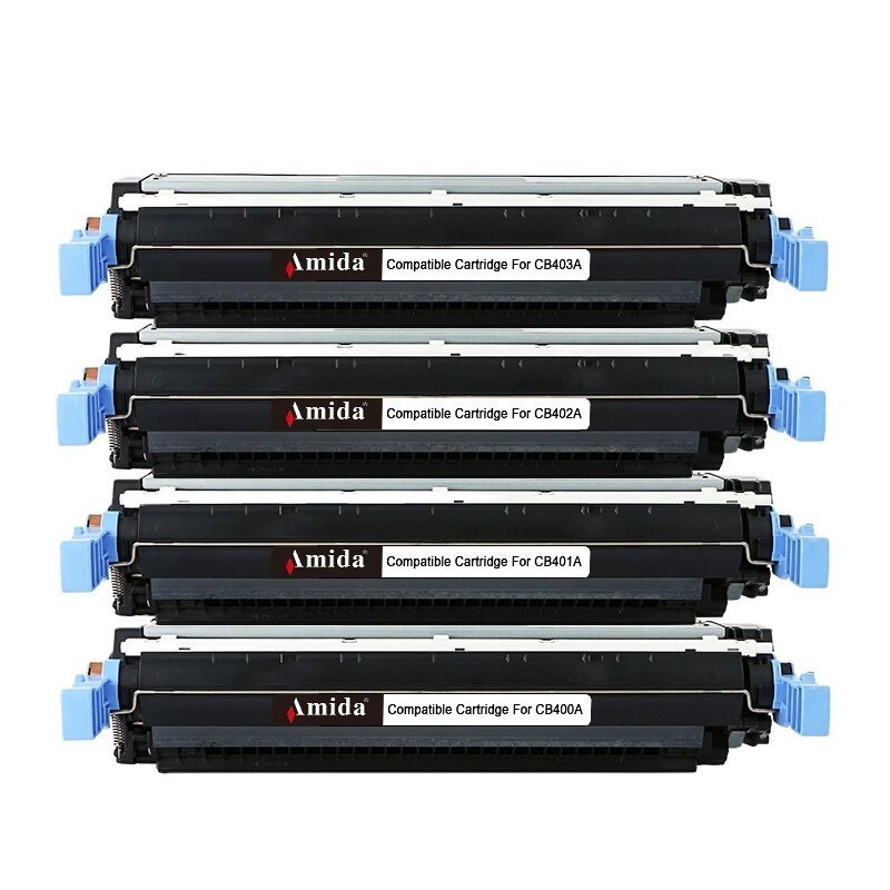 Amida Toner CE400A CE401A CE402A CE403A Compatible Cartridges for HP Printer Toner Cartridge