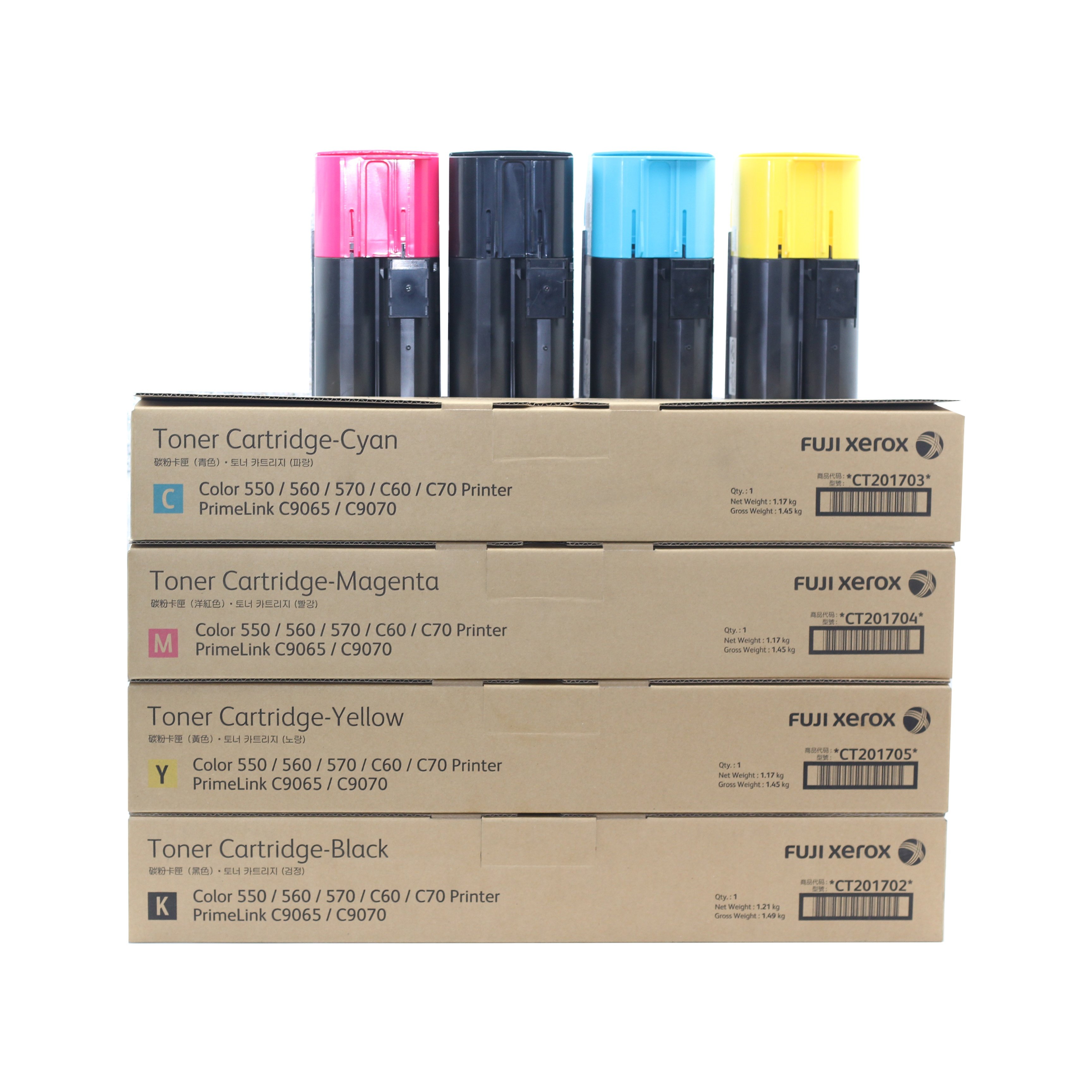 Original Toner Powder CT201702 CT201704 Color Toner Cartridge For Xerox 550 560 570 700 C60 C70 C75 5580 Printer Supplies Toner