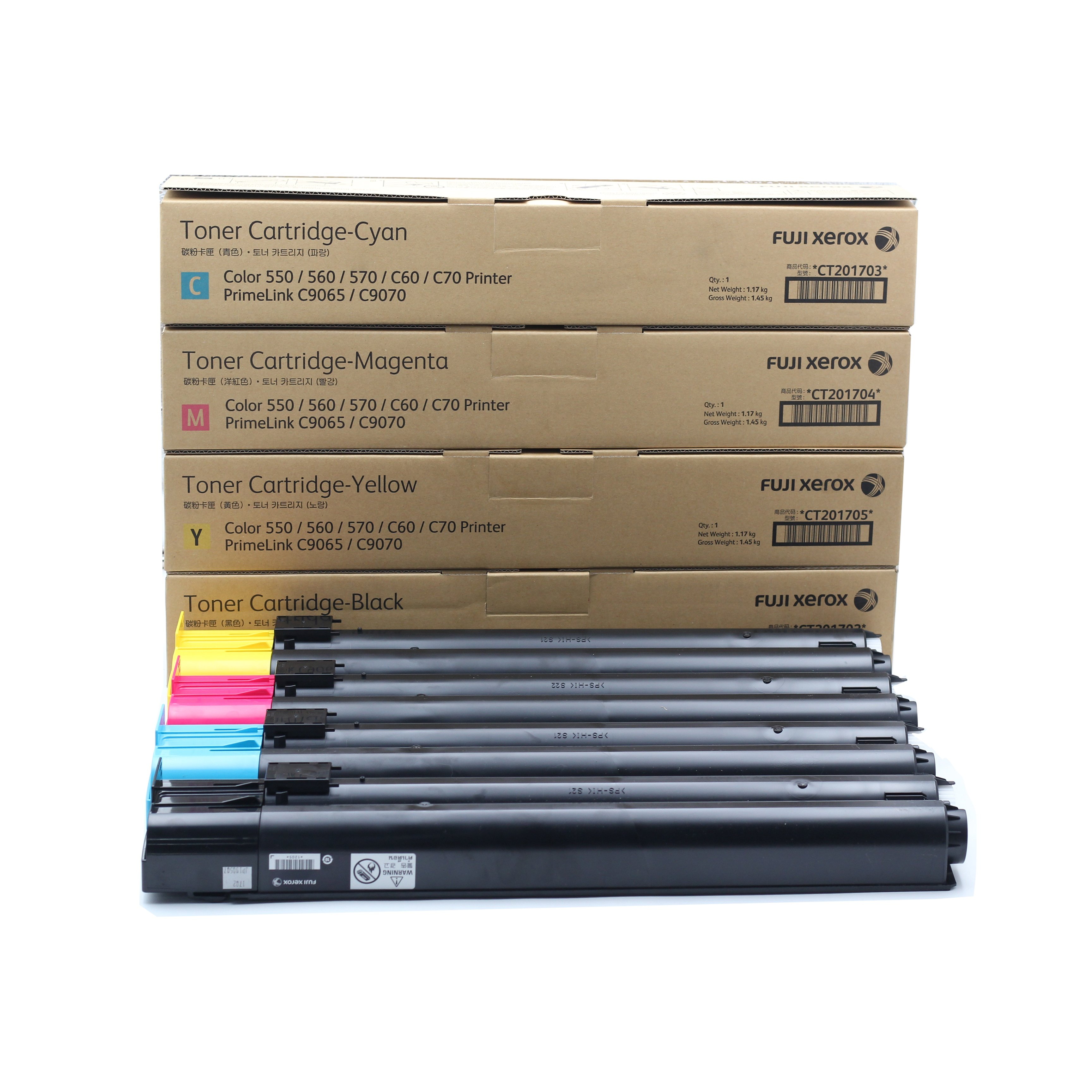 Original Toner Powder CT201702 CT201704 Color Toner Cartridge For Xerox 550 560 570 700 C60 C70 C75 5580 Printer Supplies Toner