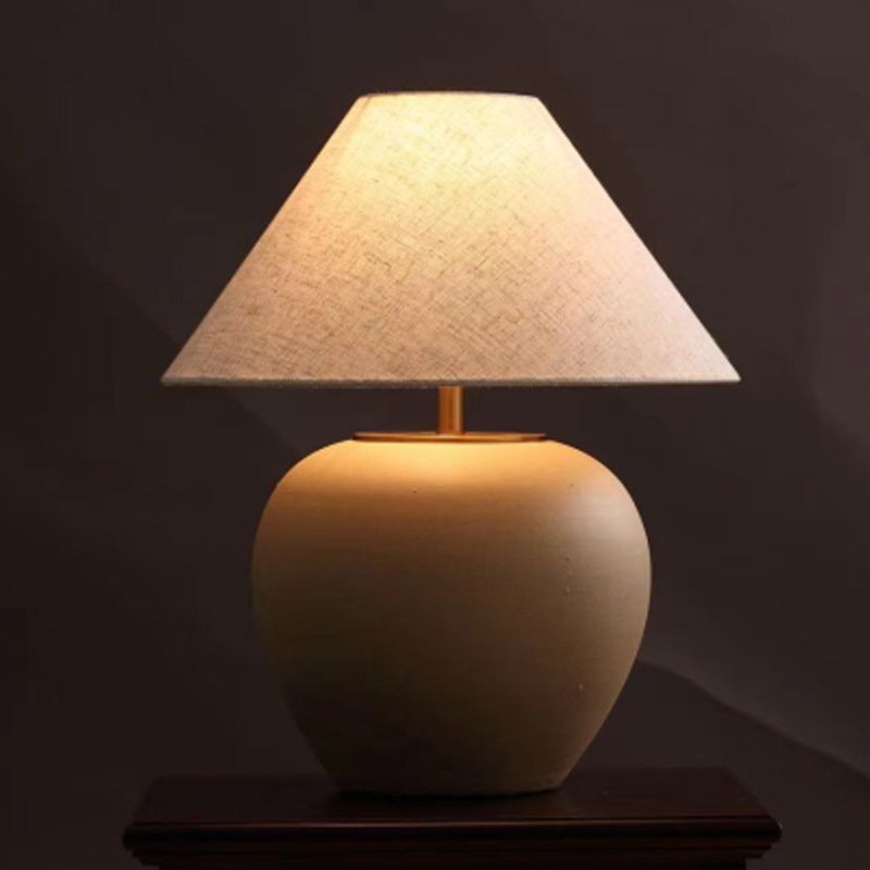 Modern Style Matt Desk Lamp Porcelain Table Lamps Led Electric Ceramic On Sale Round Chinese 80 Classical Tenologia China 1 Pcs