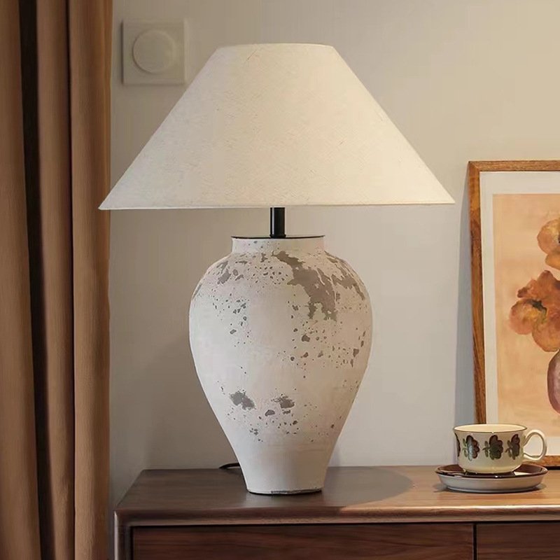 Modern Style Matt Desk Lamp Porcelain Table Lamps Led Electric Ceramic On Sale Round Chinese 80 Classical Tenologia China 1 Pcs