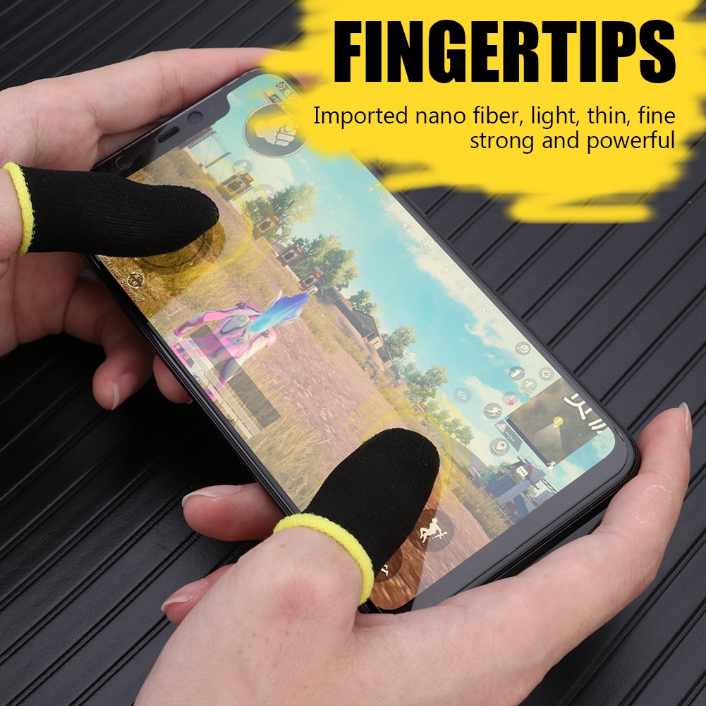 2PCS Finger cot Breathable Game Controller Finger Sleeve For Sweat Proof Non-Scratch Touch Screen Gaming Thumb Finger cot