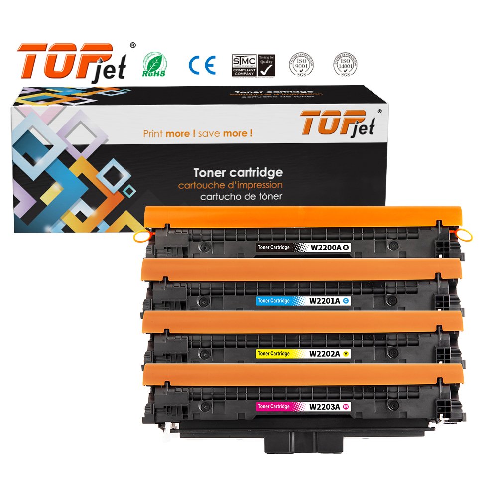 Topjet W2200A 220A W2201A W2202A W2203A Color Toner Cartridge Compatible For HP LaserJet 4202dw 4202dn MFP 4302dw Printer