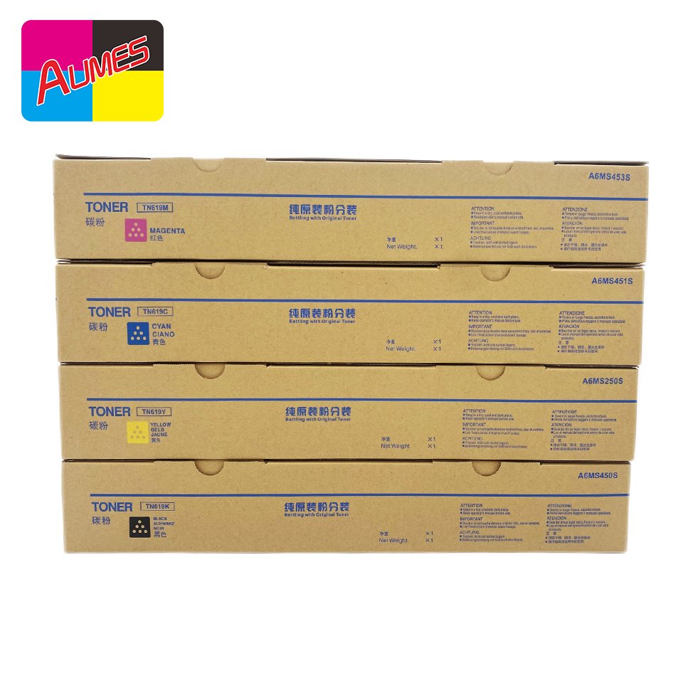 TN619 TN-619 Refill Chemical Toner Cartridge Compatible For Konica Minolta Bizhub PRESS C 060 1070 2060 2070 3070 3080