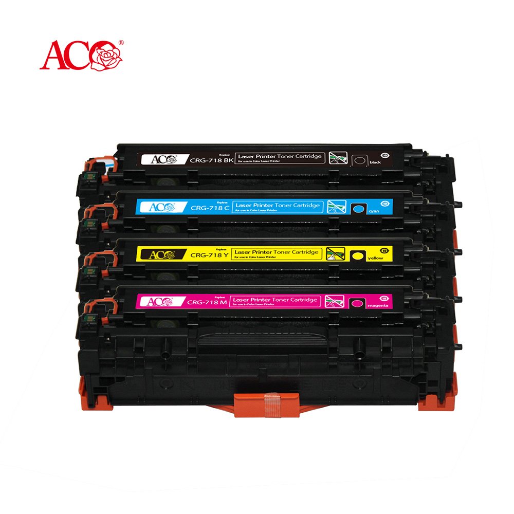 ACO Color Toner Cartridge CRG 118 318 418 718 CRG118 CRG318 CRG418 CRG718 Compatible For Canon Manufacturer Wholesale