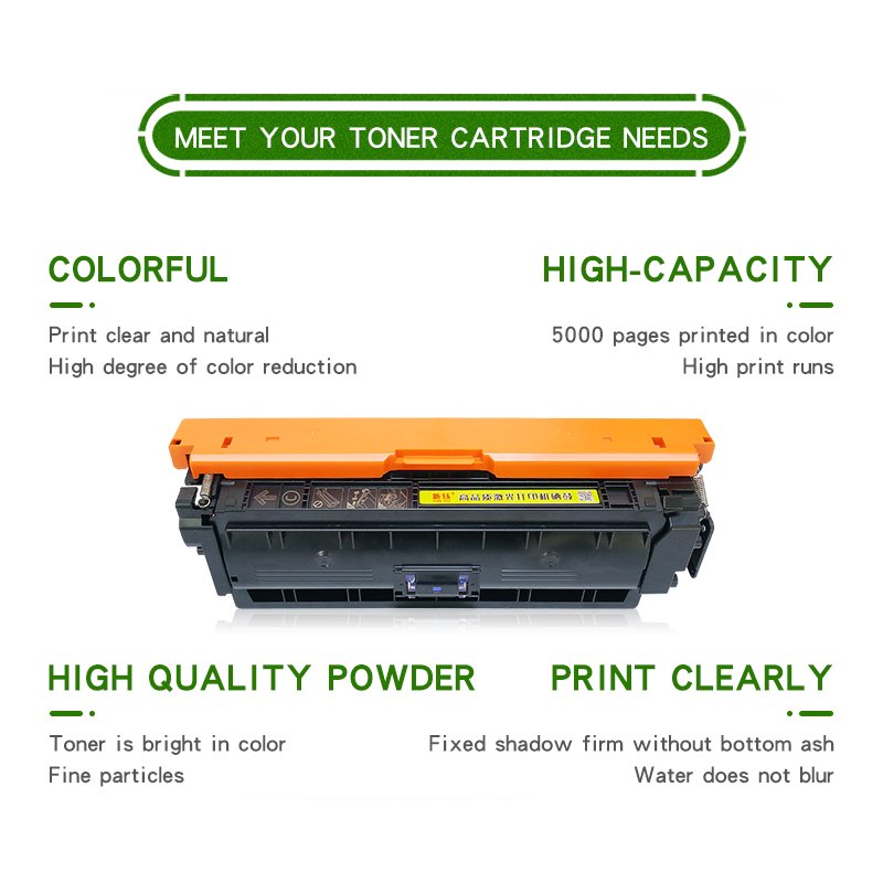 Xinyu 508A Series Toner cartridge CF360A CF361A CF362A CF363A Compatible for HP Color LaserJet Pro M552 M553 M577 Toner