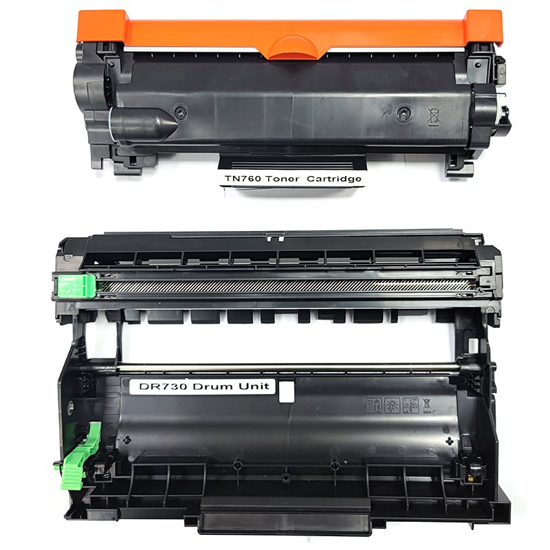 TN760 Toner Cartridge Replacement with Chip for Brother TN-730 TN-760 Black High Yield for DCP-L2550DW HLL2395DW MFC L2710DW