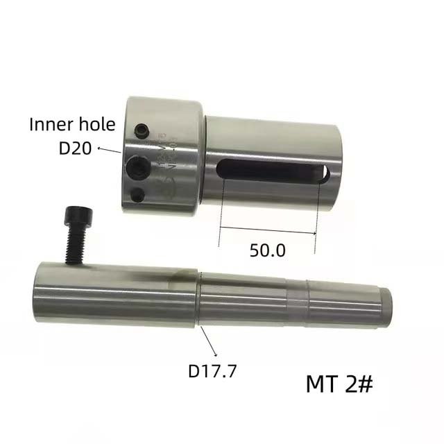 Retractable Round Die Holder Tail Stock Morse taper Fixed Sleeve For Tapping Machine Lathe Milling External Screw Thread