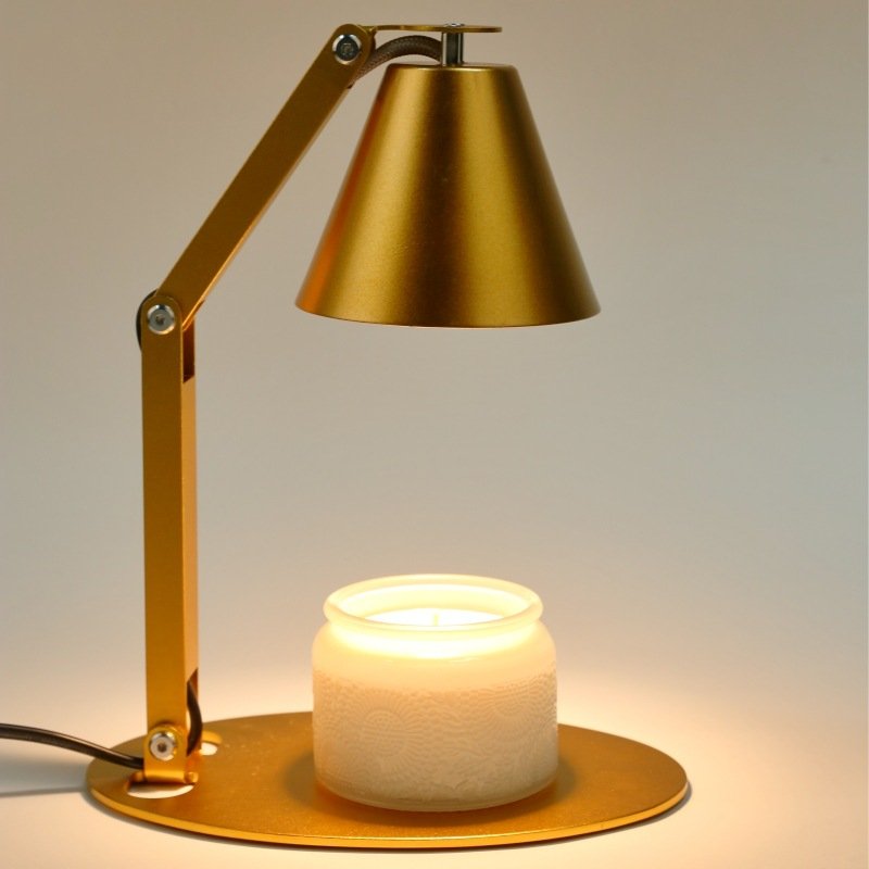 electronic flameless candle warmer lamp with dimmer timer adjustable height metal candles melting warmer melt wax fragrance lamp