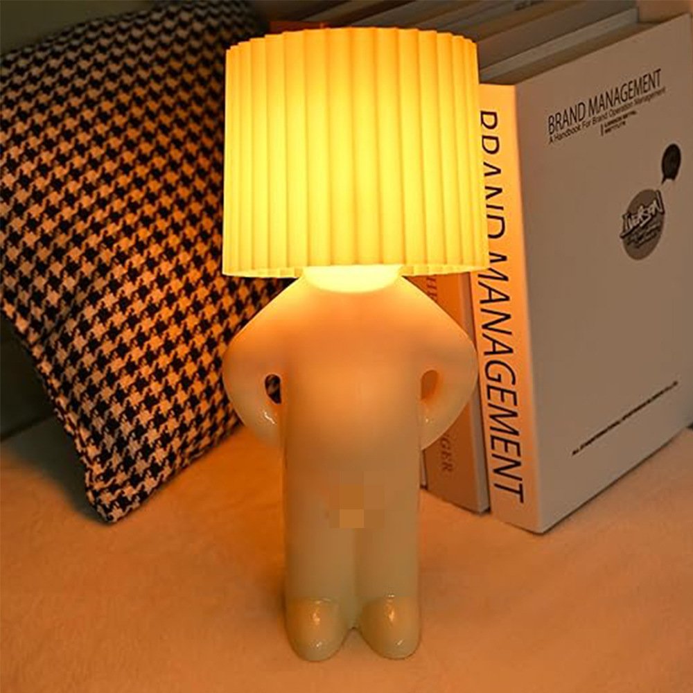 A Little Shy Man Creative Lamp Naughty Little Boy Desk Lamp Small Table Lamp Bedside Night Light Home Decoration Novelty Gift
