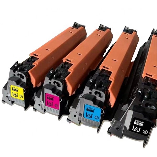 Color Toner Cartridge W2010A to W2013A, 659A toner with chip for HP Color LaserJet Enterprise M856dn M856x MFP M776dn 776z 776zs