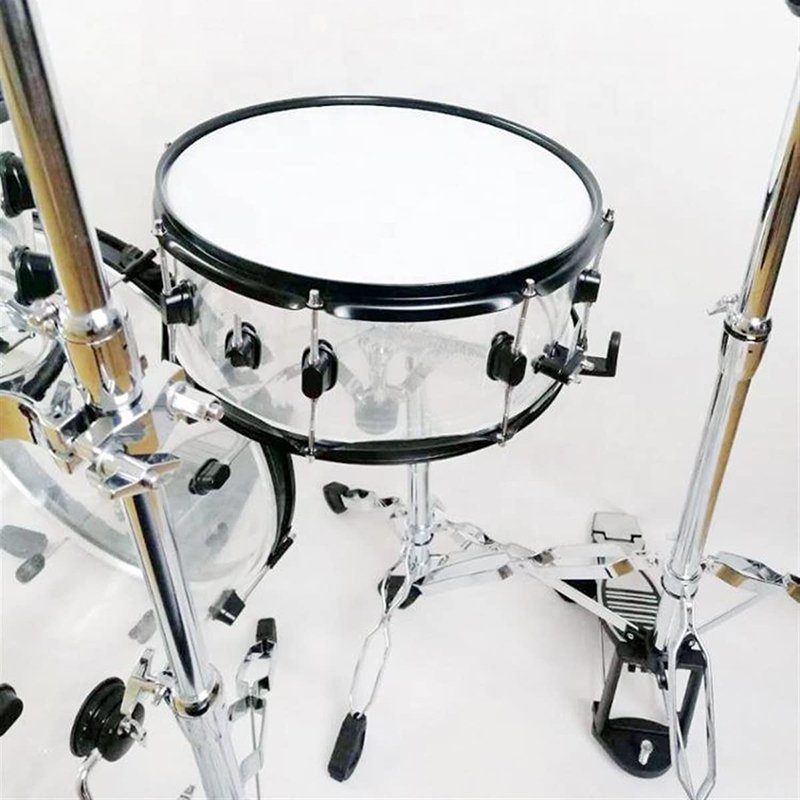 New Model Drumkis Acoustic Rock 7 Pieces Acrylic Drum Set For Professional Design Good Tone Cheap Price 6 Pieces Drum