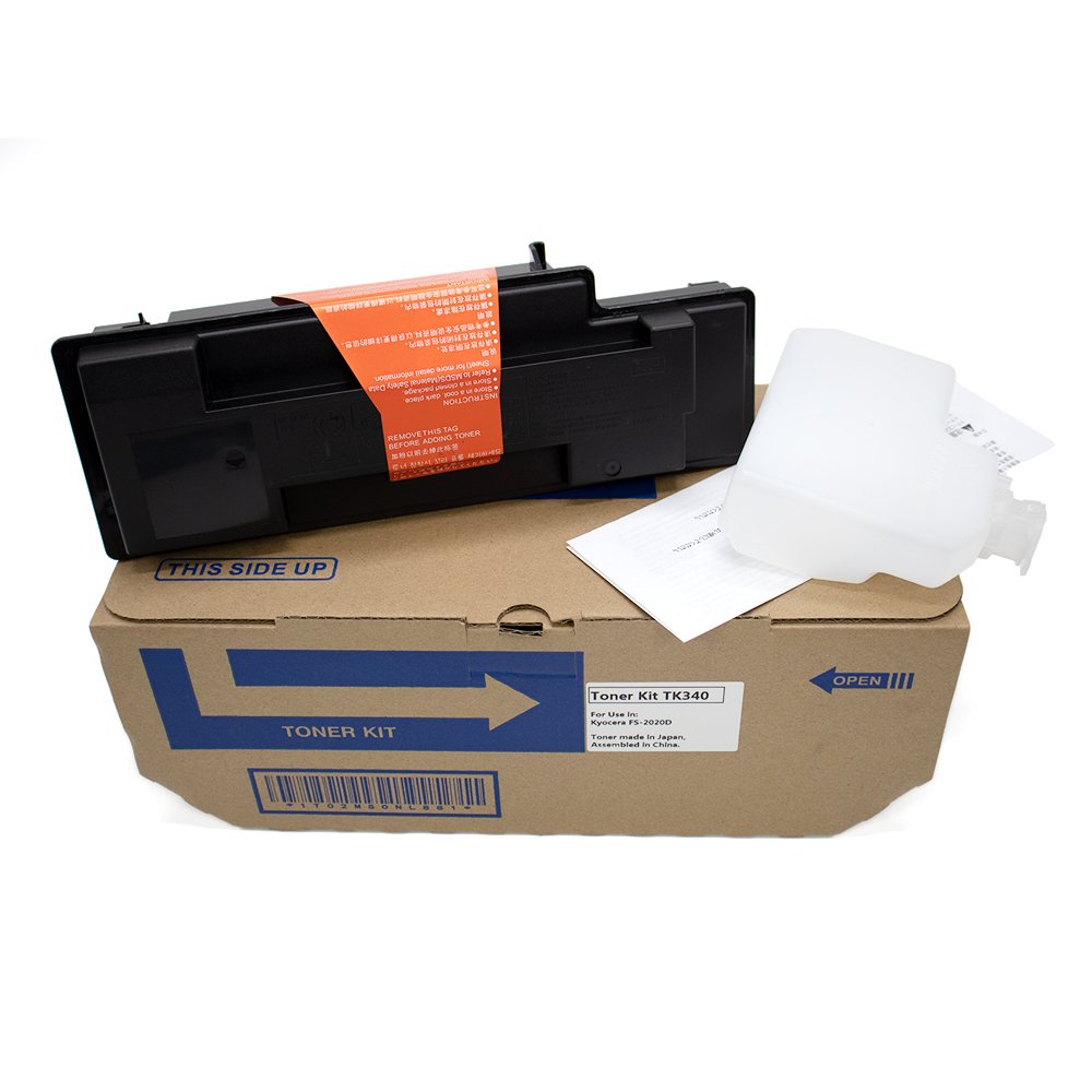 TK 340 Toner Cartridge TK-340 Kyocera FS2020 Copier with kyocera toner waste box 1T02J00EU0