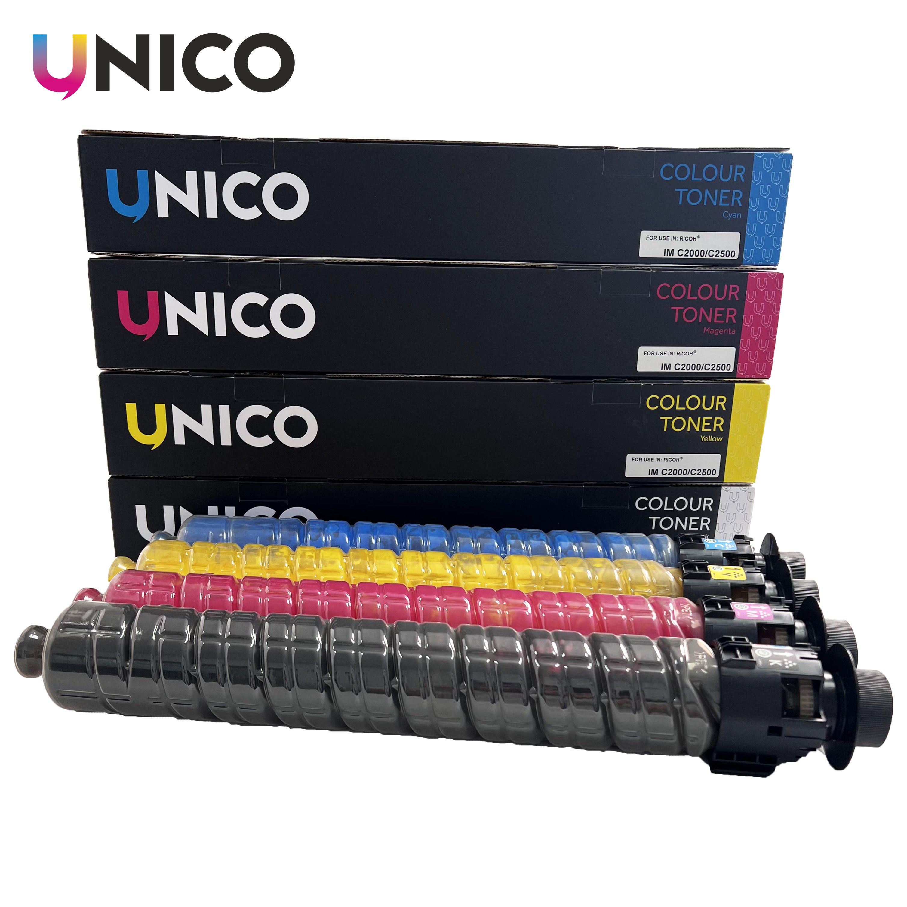 UNICO Compatible copier Toner cartridge for Ricoh machine IMC5500 IMC6000 IMC3500 3000 IM C4500 C2000 C4000 C6000 color toner