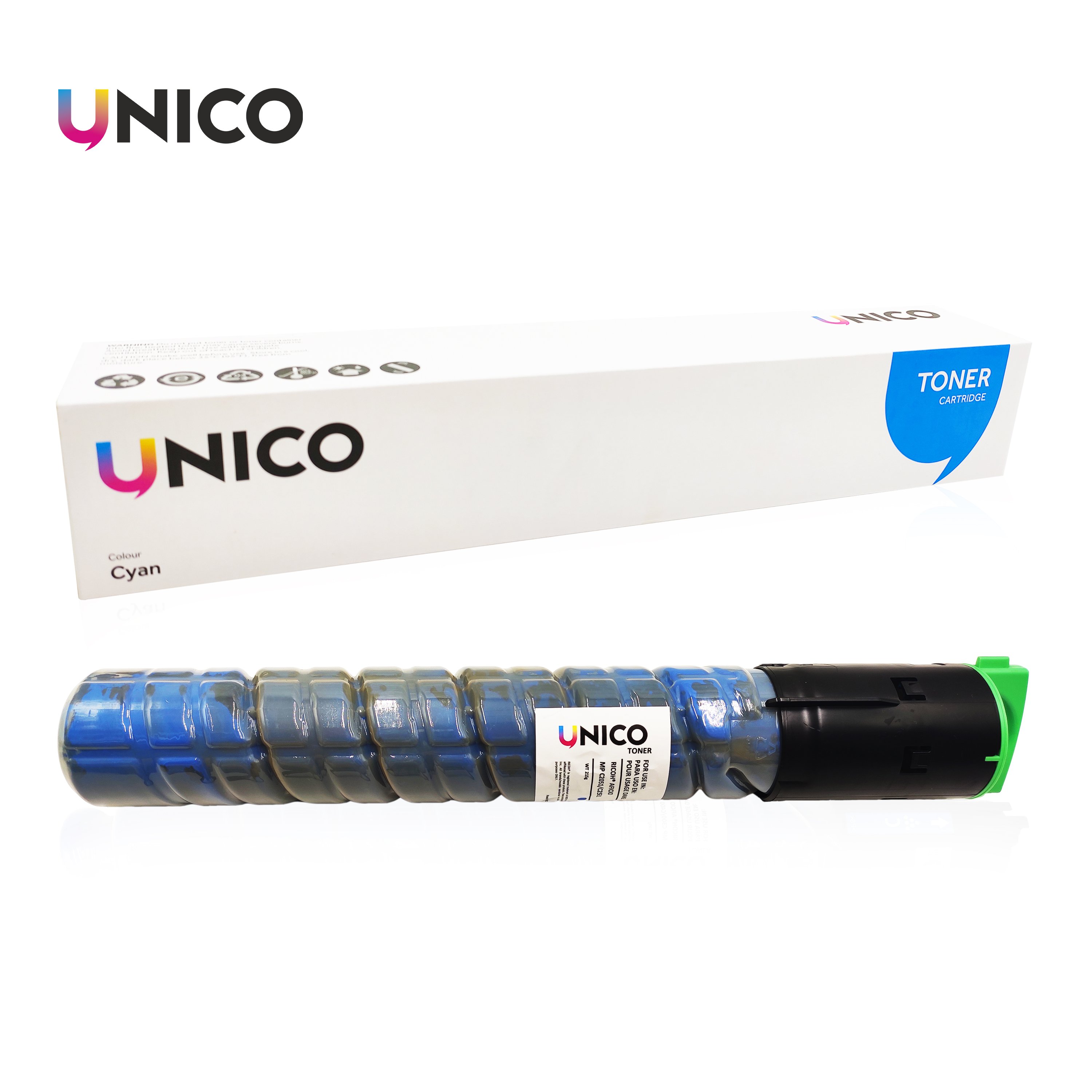 UNICO compatible China High Quality copier Toner cartridge for Ricoh Aficio MPC 2551 2051 2550 2050 2530 color bulk toner
