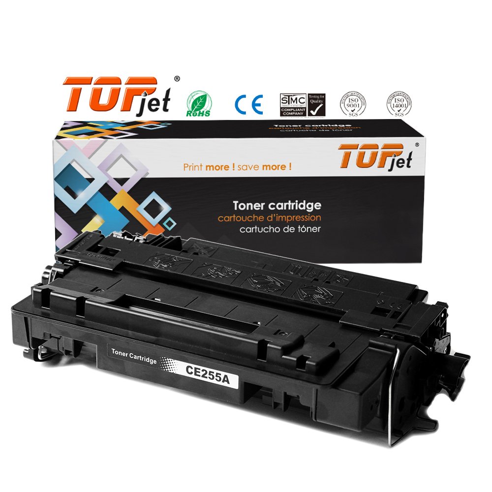 Topjet Toner Factory CE255A 255A 255 55A Laser Toner Cartridge Universal Compatible For HP LaserJet P3015 3015D 3015N Printer