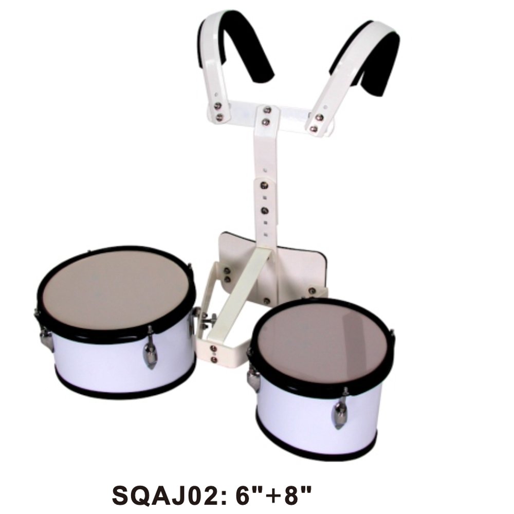 Custom Percussion Instrument Music Performance Student Marching Snare Drum Set With Carrier 4 Drums