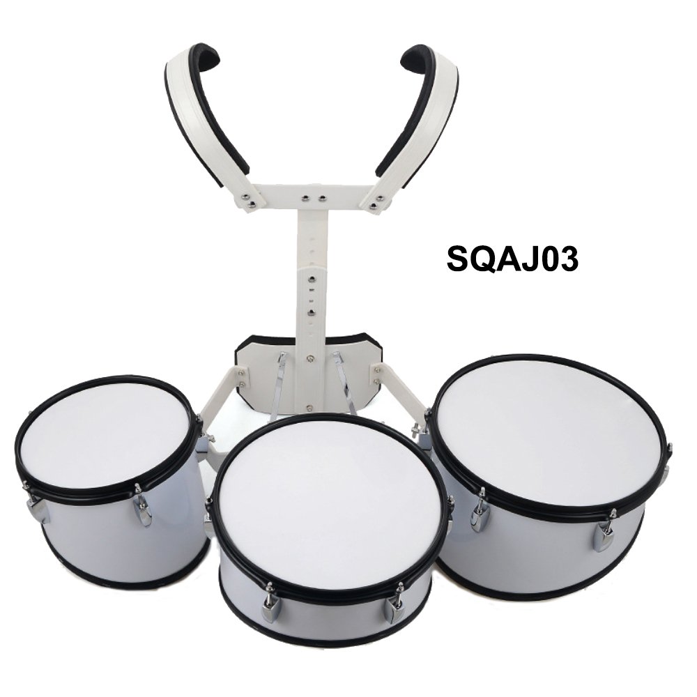 Custom Percussion Instrument Music Performance Student Marching Snare Drum Set With Carrier 4 Drums