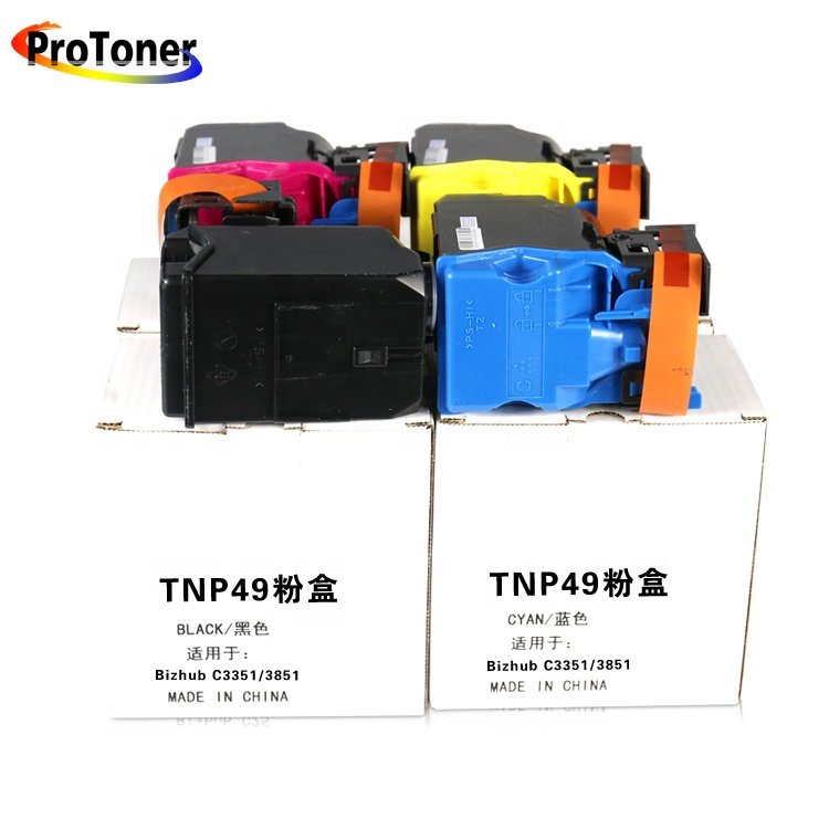 TNP49 Protoner Compatible For Konica Minolta Toner Cartridge Bizhub C3851 C3351 Factory Wholesale Consumables for Photocopier