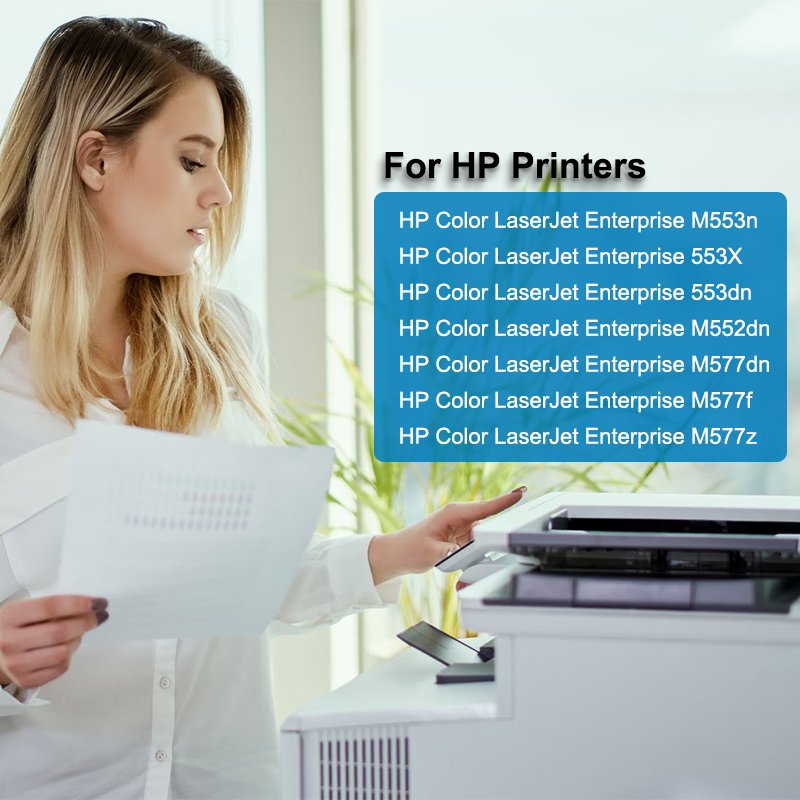 Compatible Color Toner cartridge 508A series CF360A CF361A CF362A CF363A for HP Color LaserJet Pro M552, M553, M577