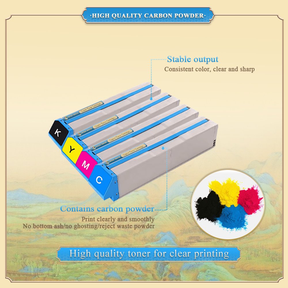 HiTek Compatible OKI C911 Toner Pro 911 c931 c941 c911dn 920WT 911WT 931WT 941WT C911WT C931WT C941WT White Toner Cartridge