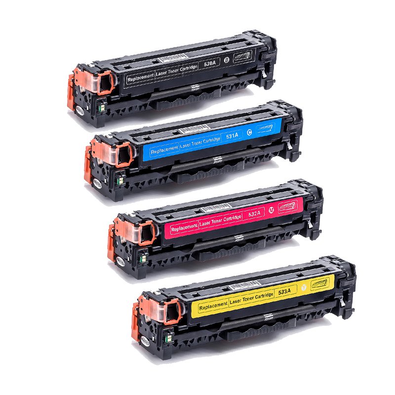 HP 530A 531A 532A 533A Toner Cartridge For HP laserJet CP2020 2024 2025 2026 2027 2024n 2025n CM2320