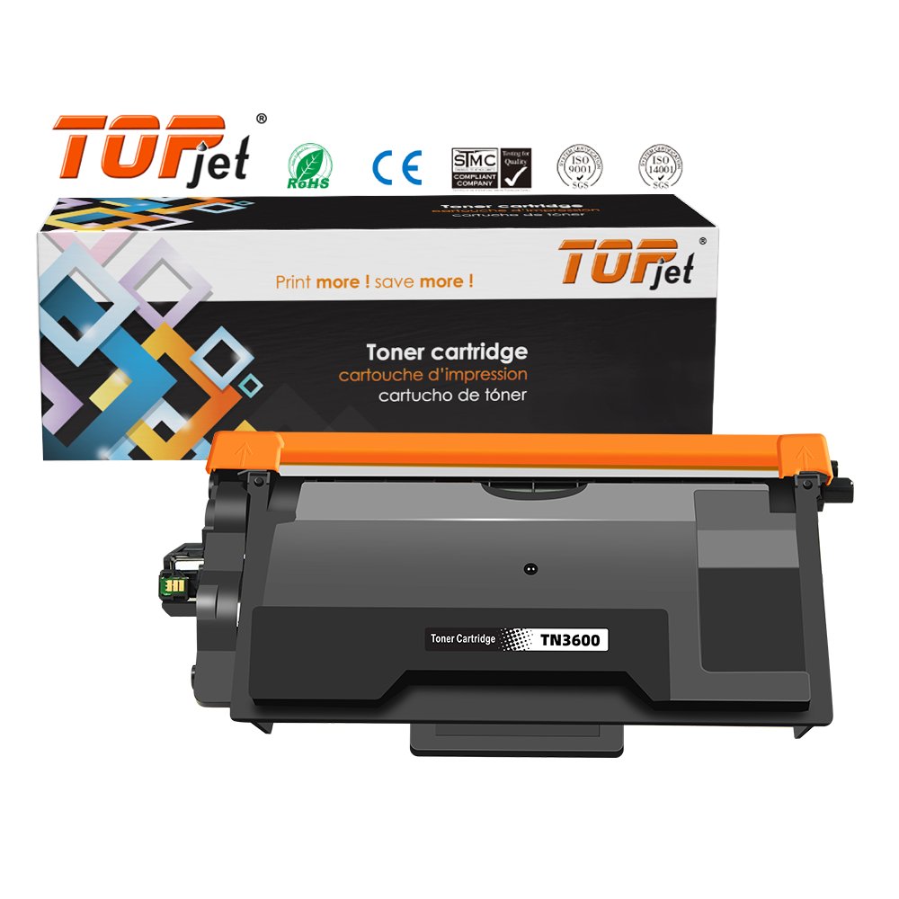 Topjet TN3600 New Toner Cartridge TN 3600 TN-3600 Compatible For Brother HL 5210DN 5210DW L621DW L6210DW L5510DN Printer
