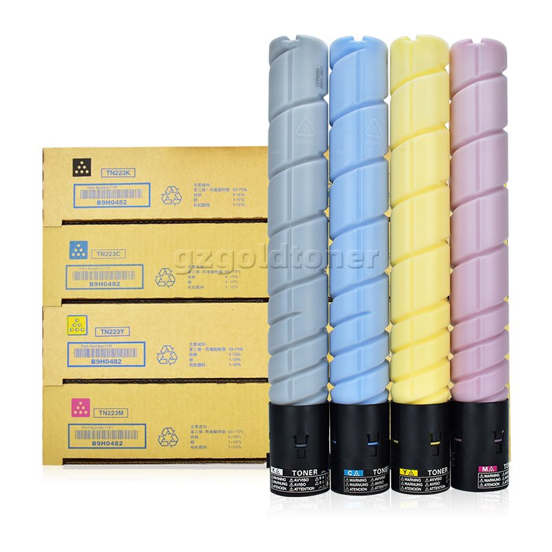 Factory Wholesale TN223L TN223 TN228 Toner Cartridge For Konica Minolta C226 C256 C266 C226i C266i C286i Color Copier