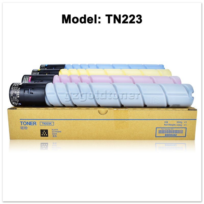 Factory Wholesale TN223L TN223 TN228 Toner Cartridge For Konica Minolta C226 C256 C266 C226i C266i C286i Color Copier