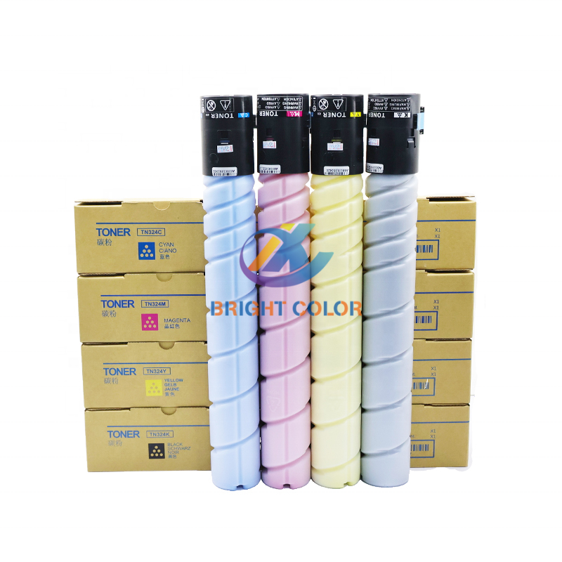Compatible Color Toner Cartridge TN324 High Quality Manufacturers For Konica Minolta Bizhub C225 C258 C308 C368