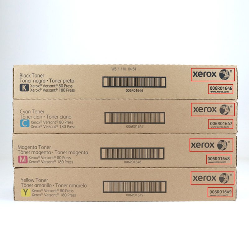 Compatible Toner Cartridge For Xerox Versant 80 180 V180 Press 006R01646 006R01647 006R01648 006R01649 original toner powder V80