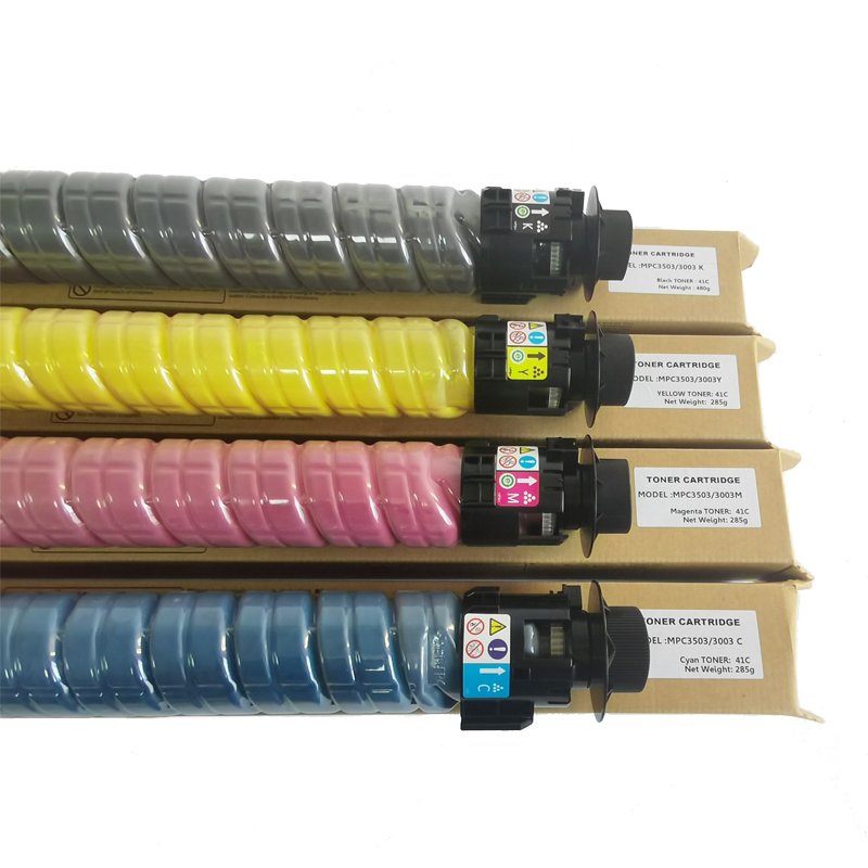 Ricoh toner cartridge mpc2550 Compatible for Ricoh Aficio mpc 3004 c6504C3503 C3003 C3504 C3004 3501 CMYK Color Toners
