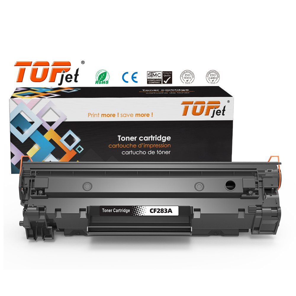 Topjet 83A 283A CF283A 83X 283X CF283X Black Laser Toner Cartridge Compatible For HP MFP M125/127FN Laser Printer