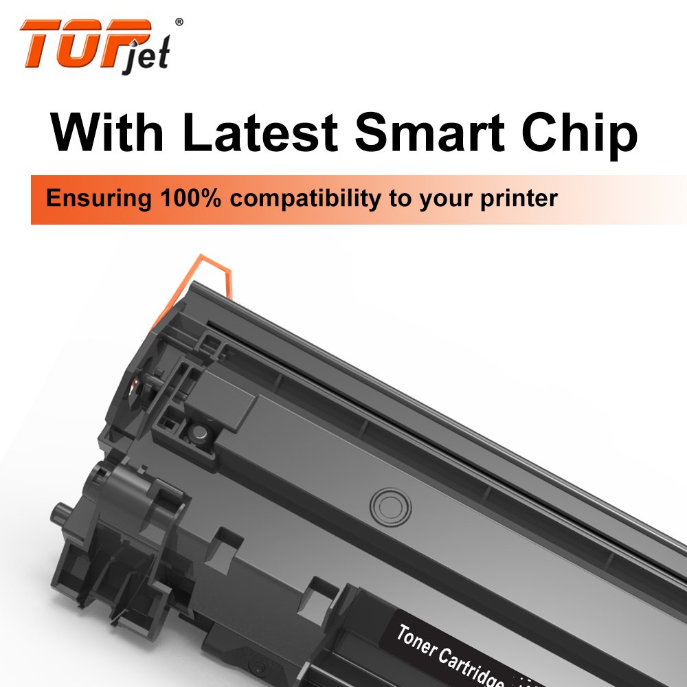 Topjet 83A 283A CF283A 83X 283X CF283X Black Laser Toner Cartridge Compatible For HP MFP M125/127FN Laser Printer