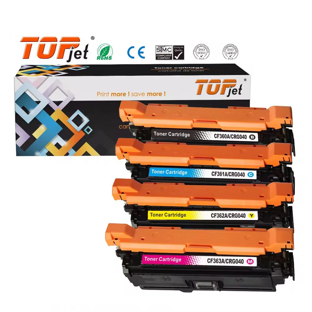 Topjet CRG040 CRG040H CRG 040 040H Color Laser Toner Cartridge Compatible For Canon i-SENSYS LBP710Cx LBP712Cx Printer