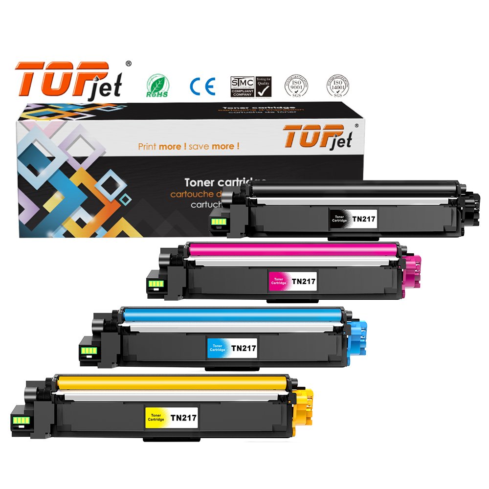 Topjet TN217 TN293 TN263 TN265 TN277 Color Toner Cartridge Compatible For Brother DCP L3550CDW HL-L3230CDW L3277 Printer