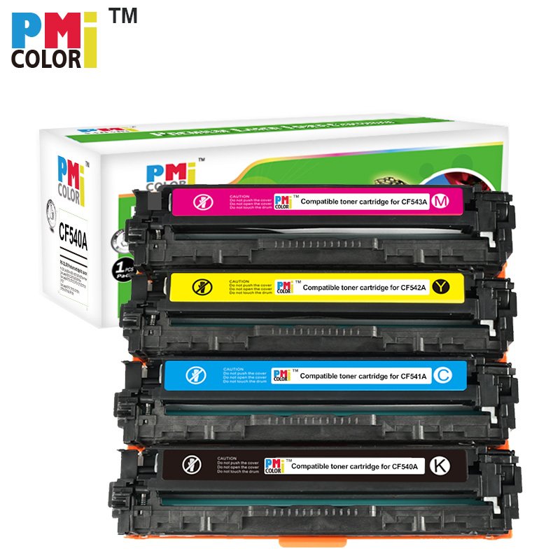 Compatible CF540A CF541A CF542A CF543A CF540 203A Color Laser Toner Cartridge for HP color laserjet pro mfp M281 M281fdw M254dw