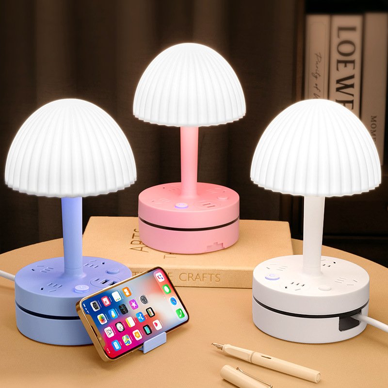 New desktop lamp rechargeable touch control three-level dimming band mobile phone stand led desk lamp