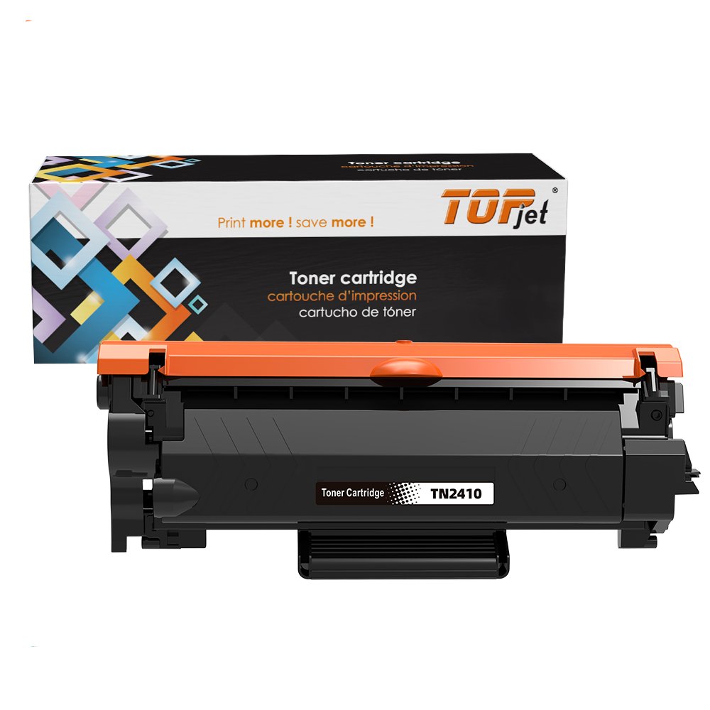 Topjet TN2410 TN 2410 TN 2405 Mono Toner Cartridge Set Compatible For Brother DCP L2531DW L2535DW MFC L2710DW L2771DW Printer