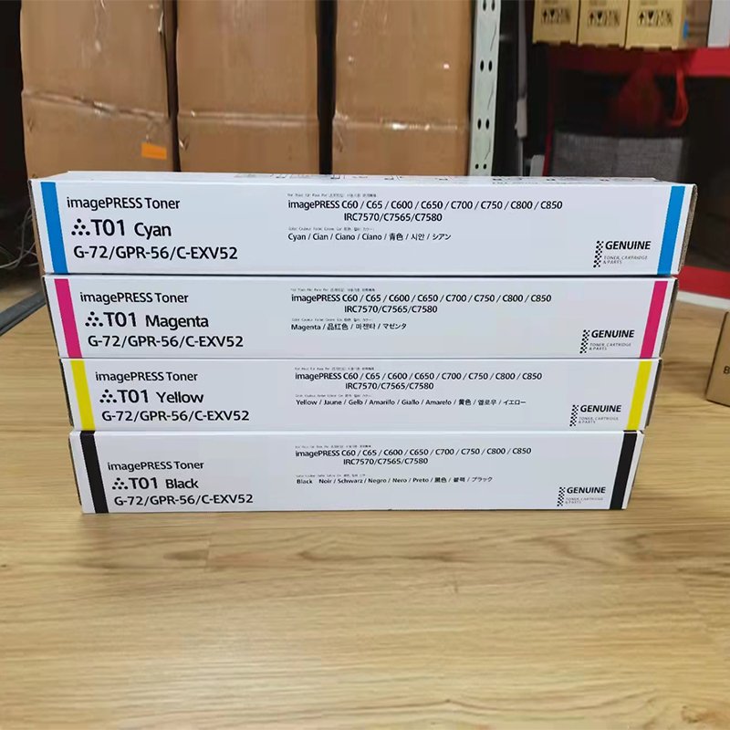 VANCET T01 Gpr-56 C-EXV-52 Toner Cartridges for Canon Image Press C60 C65 C600 C650 C750 C700 C800 C850 IR C7570 C7565 C7580