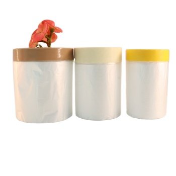 Tape and Drape, Plastic Sheeting Roll, pre taped plastic film 24IN X 90YD